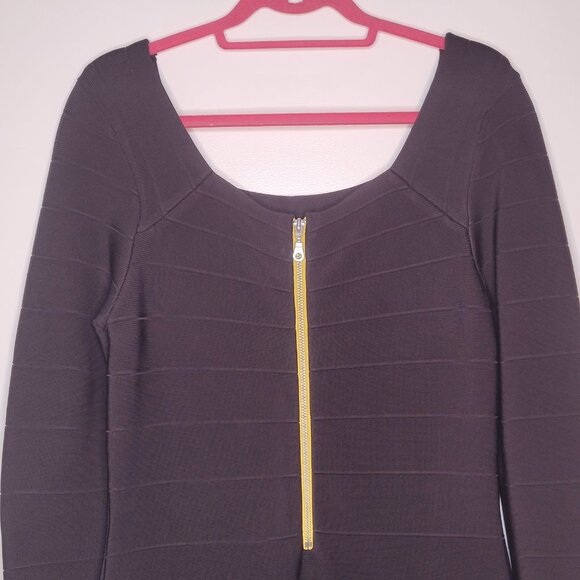 INC International Concepts Black Bodycon Zipper Dress – Worn Once (L) - Picture 5 of 8